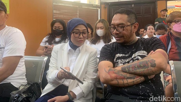 Ayah Cristalino David Ozora, Jonathan Latumahina hadir langsung di persidangan Mario Dandy (Mulia/detikcom)