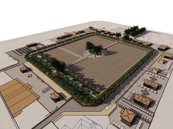 Desain kawasan Alun-alun Utara Solo. Diunggah Selasa (4/7/2023).