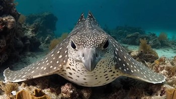 Ikan pari dan elang disatukan menjadi stungle. Foto: Reddit/Macilento
