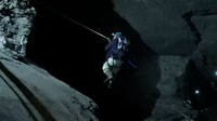 Pengelola, Go Below Underground Adventures, membanggakan adanya flying fox terdalam dan terjun bebas pertama di dunia (Foto: BBC)
