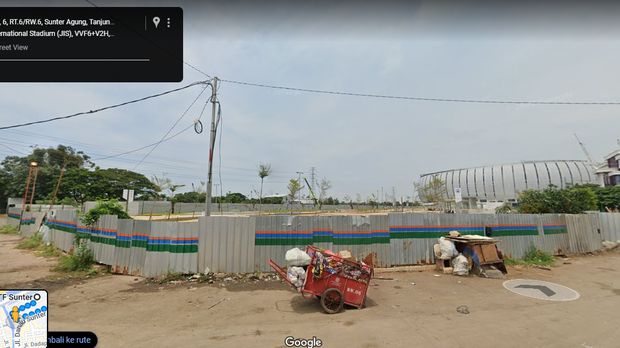 Jarak dar ITF Sunter ke JIS. (Dok. Screenshot Google Maps)