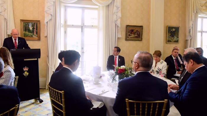 Jokowi Hadiri Jamuan Santap Siang Gubernur Jenderal Australia