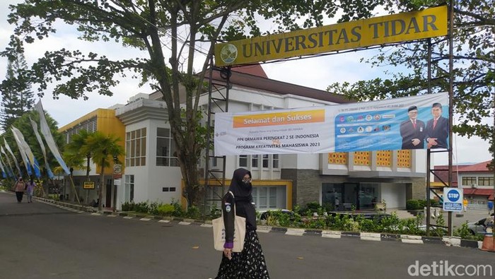 Kampus Universitas Tidar di Tuguran, Kota Magelang, Jawa Tengah, Selasa (4/7/2023).