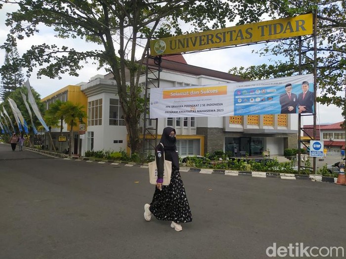 Kampus Universitas Tidar di Tuguran, Kota Magelang, Jawa Tengah, Selasa (4/7/2023).