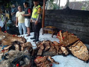 Kebakaran Merajan di Ubud Hanguskan Barong Ket, Kerugian Rp 700 Juta