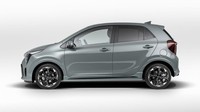 Picanto baseline dihadirkan dengan velg 14 inch, namun ada opsi menggunakan velg 15 inch dan 16 inch. Sedangkan GT Line hadir dalam ukuran velg 16 inch yang dilengkapi desain lebih modern, dan diffuser belakang yang lebih sporty. Foto: Kia