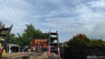 Potret Jalan Menuju Tol Ir Sutami Makassar dari Arah Tallasa City Macet 1 Km