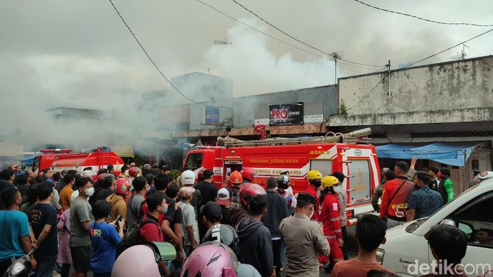 Pertokoan di Kawasan Kanis Jalan RE Martadinata, Kabupaten Ciamis, Jawa Barat, terbakar hebat pada Rabu, 6 Oktober 2021 silam.
