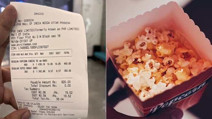 Pria protes harga popcorn bioskop mahal