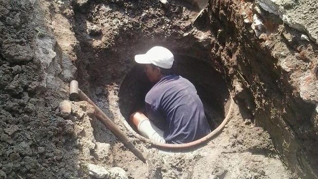 Proses penemuan Sumur Jobong di Jalan Pandean Gang I pada 2018.