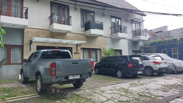 Rumah kos milik Rafael Alun Trisambodo di Kebayoran Baru, Jakarta Selatan (Jaksel).