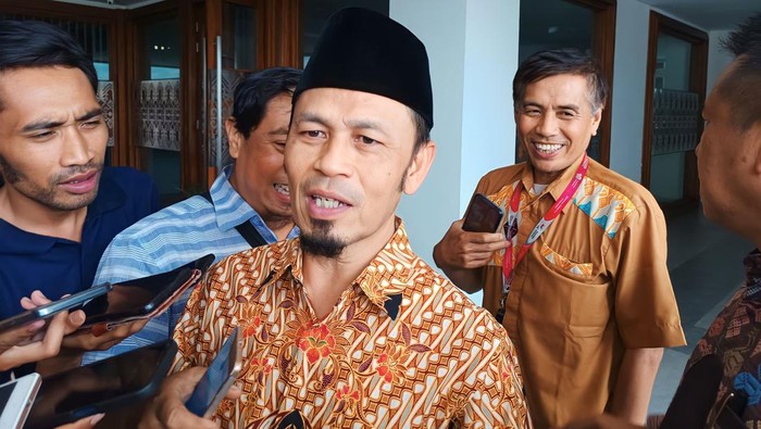 Ketua DPRD Kabupaten Lombok Tengah M Tauhid saat ditemui di Kantor Bupati Lombok Tengah pada Selasa (4/7/2023).
