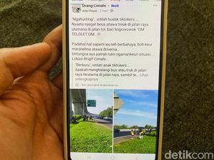Viral Bocah di Cimahi Berburu Om Telolet Om Sampai ke Tepi Jalan Tol
