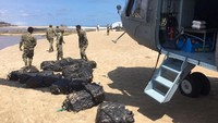 Angkatan Laut Meksiko mengatakan, kru kapal melarikan diri setelah mengetahui operasi terhadap mereka.  