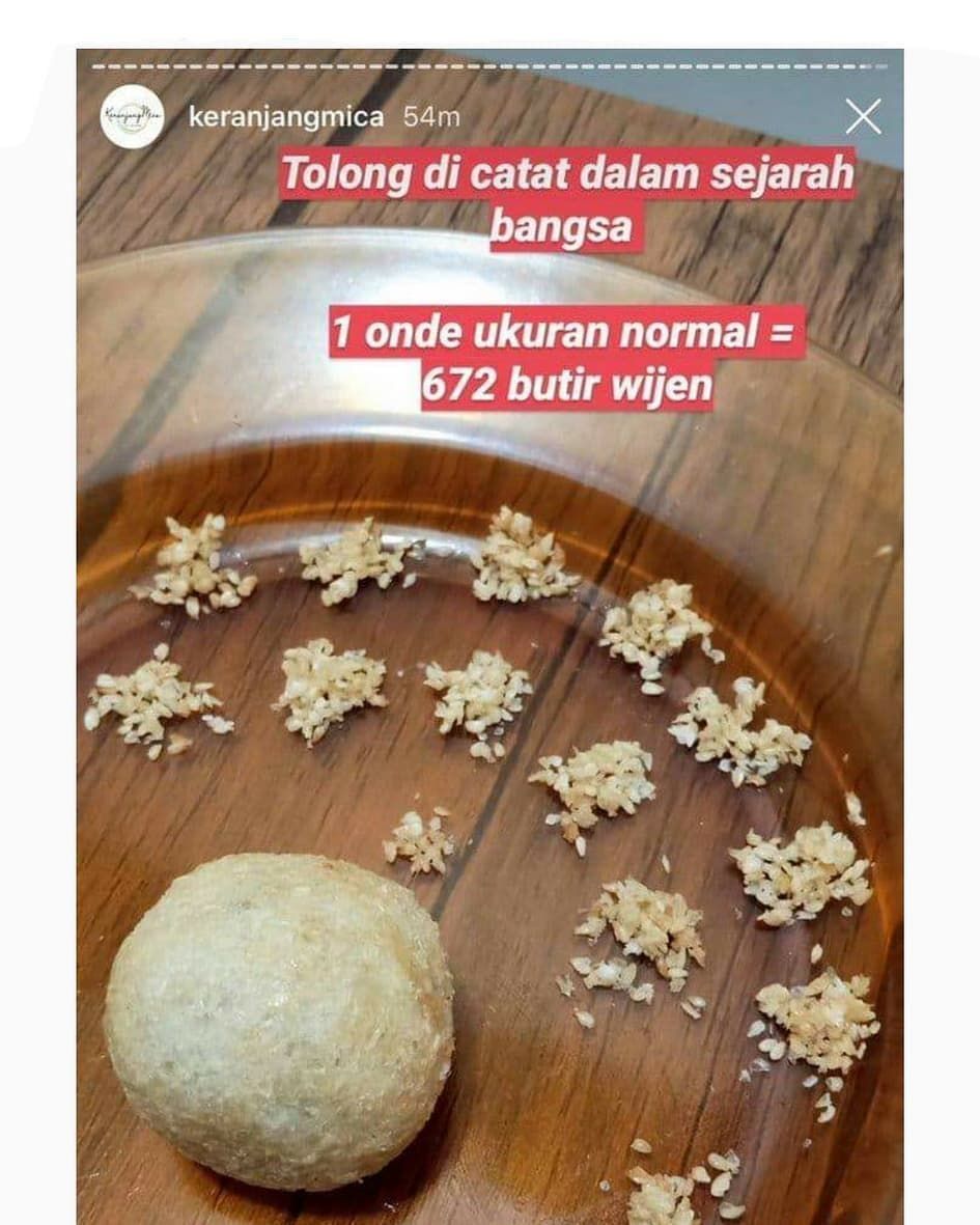 Gabut ngerangkai biji-bijian