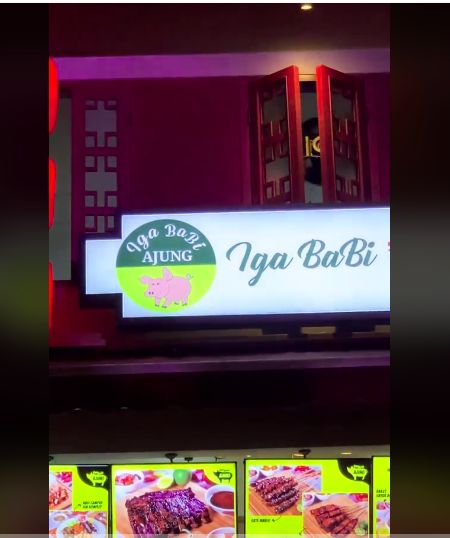 Gerai iga babi bakar halal