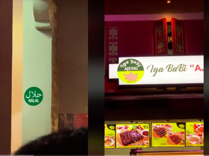 Gerai iga babi bakar halal