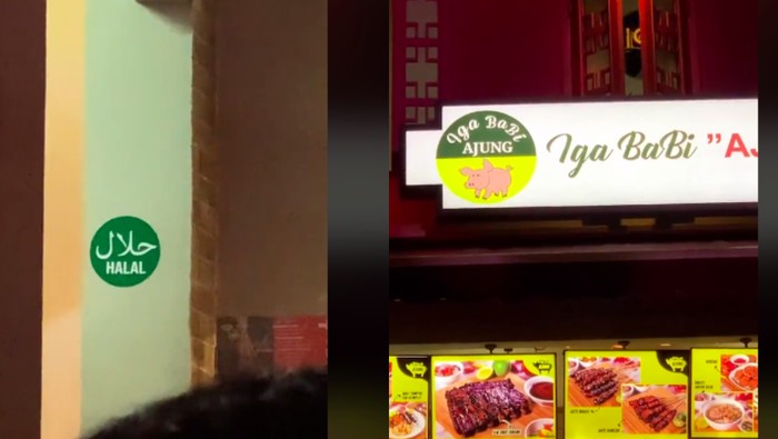 Gerai iga babi bakar halal