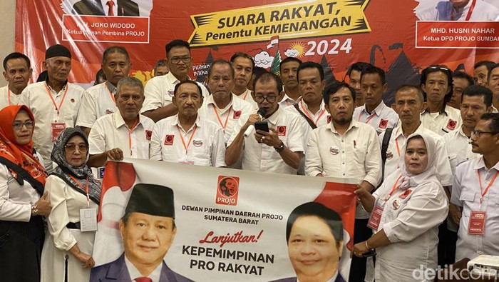 Konferda ProJo Sumbar memutuskan mendukung Prabowo Subianto sebagai capres di Pilpres 2024