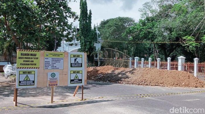 Lokasi proyek videotron DPRD Jambi.