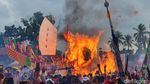 Potret Tradisi Bakar Tongkang di Rokan Hilir yang Sarat Budaya Tionghoa