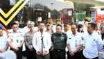 Potret Uji Coba Gratis TransJakarta Kalideres-Bandara Soetta