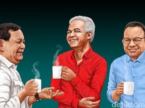 Survei Capres Indikator: Elektabilitas Prabowo Ungguli Ganjar dan Anies