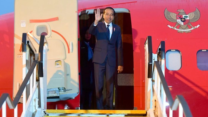 Presiden Jokowi bertolak ke Papua Nugini dari Australia (Muchlis Jr/Biro Pers Sekretariat Presiden)