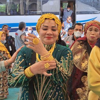 Suarnati Dg Kanang (46), jemaah haji asal Makassar.