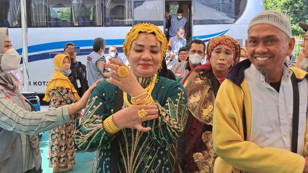 Suarnati Dg Kanang (46), jemaah haji asal Makassar.