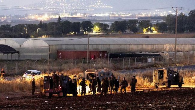 Tentara Israel saat melancarkan operasi militer di Jenin, Tepi Barat