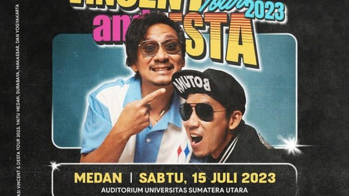 Vincent dan Desta tour ke Medan