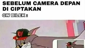 Sekarang simpel, tinggal buka kamera depan saja. Foto: Instagram/ismail_rojali