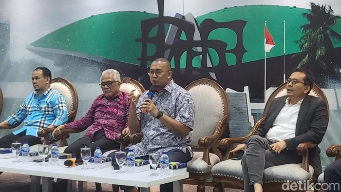 Acara diskusi ‘Dialektika Demokrasi’ di kompleks parlemen, Senayan, Jakarta.