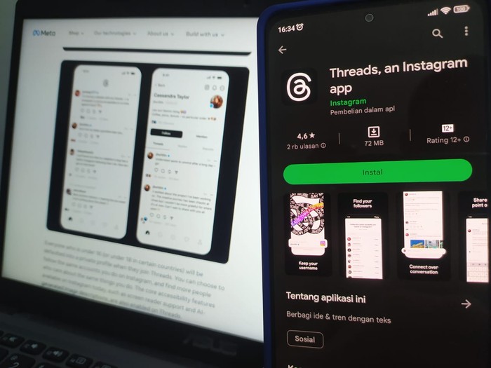 aplikasi Threads buatan Meta