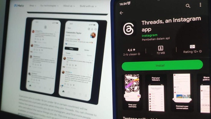 aplikasi Threads buatan Meta