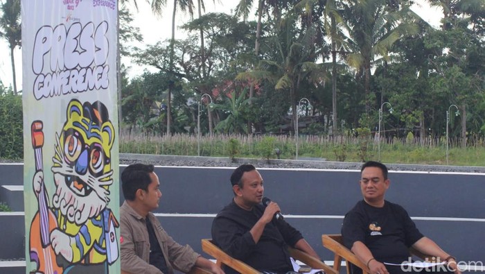 Konferensi pers Prambanan Jazz Festival di Sleman, Kamis (6/7/2023). Prambanan Jazz Festival 2023 bakal digelar mulai 7 Juli mendatang.