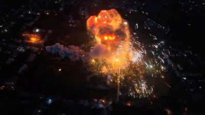 Ledakan Pecah Keheningan Malam di Kota Makiivka yang Dikuasai Rusia