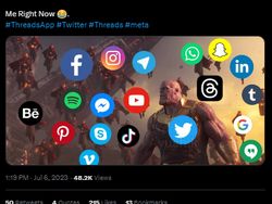 Meme Kemunculan Threads di Tengah Kejayaan Twitter