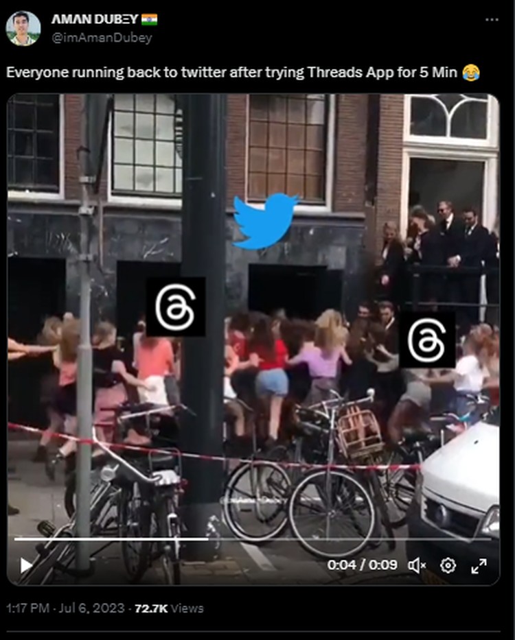 Meme Kemunculan Threads di Tengah Kejayaan Twitter Threads, platform media sosial terbaru besutan Meta akhirnya rilis. Dengan cepat kedatangannya menarik perhatian orang-orang untuk menjajalnya. Tak terkecuali mereka pemain lama di Twitter.