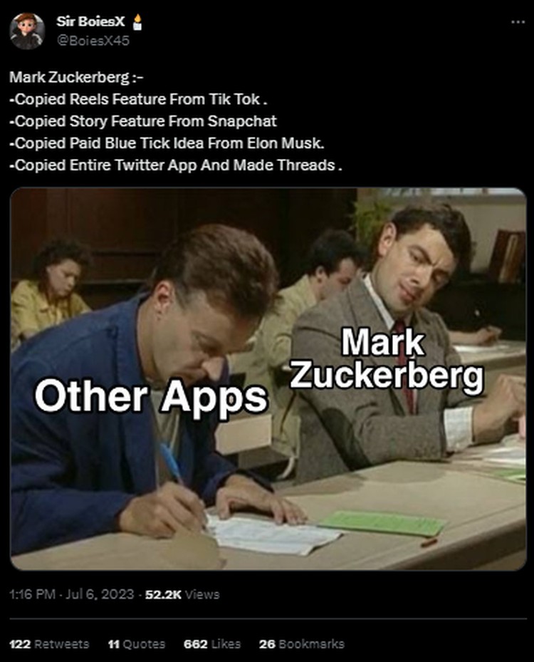Meme Kemunculan Threads di Tengah Kejayaan Twitter Threads, platform media sosial terbaru besutan Meta akhirnya rilis. Dengan cepat kedatangannya menarik perhatian orang-orang untuk menjajalnya. Tak terkecuali mereka pemain lama di Twitter.