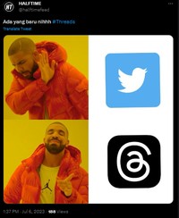 Threads, platform media sosial terbaru besutan Meta akhirnya rilis. Dengan cepat kedatangannya menarik perhatian orang-orang untuk menjajalnya. Tak terkecuali mereka pemain lama di Twitter.