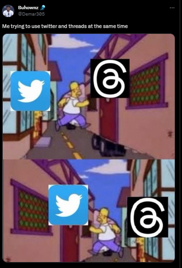 Meme Kemunculan Threads di Tengah Kejayaan Twitter Threads, platform media sosial terbaru besutan Meta akhirnya rilis. Dengan cepat kedatangannya menarik perhatian orang-orang untuk menjajalnya. Tak terkecuali mereka pemain lama di Twitter.
