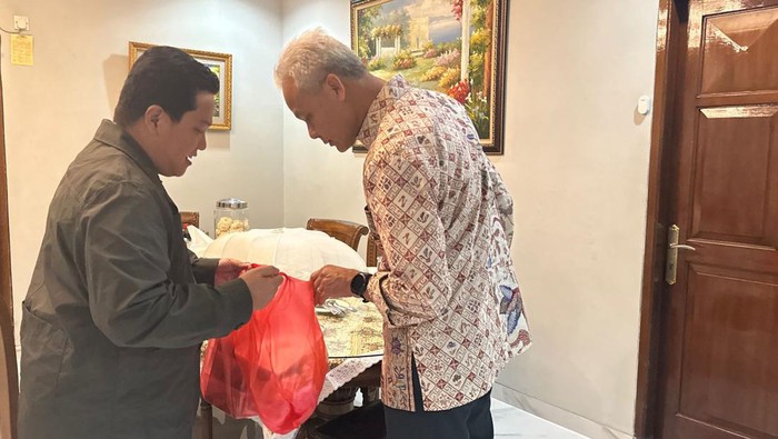Pertemuan Ganjar Pranowo dan Erick Thohir