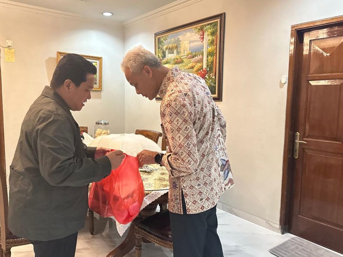 Pertemuan Ganjar Pranowo dan Erick Thohir