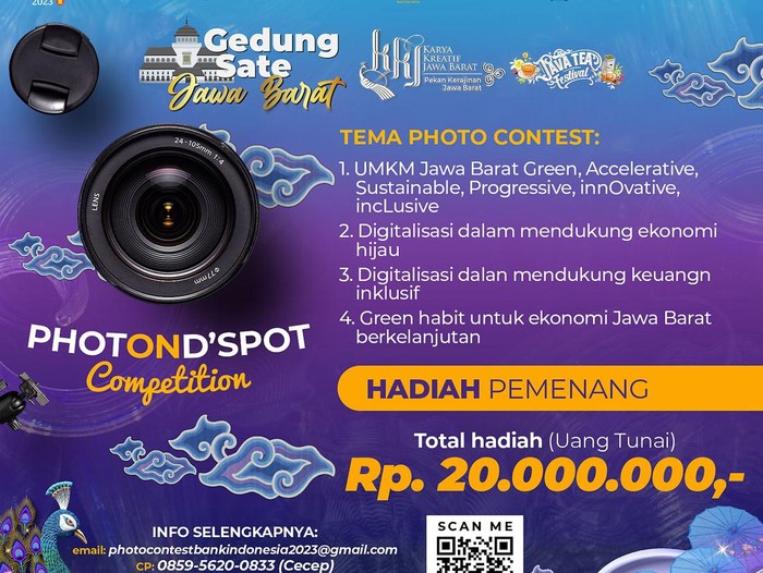 Poster Photo on the Spot Competition yang diadakan oleh Karya Kreatif Jawa Barat (KKJ) 2023