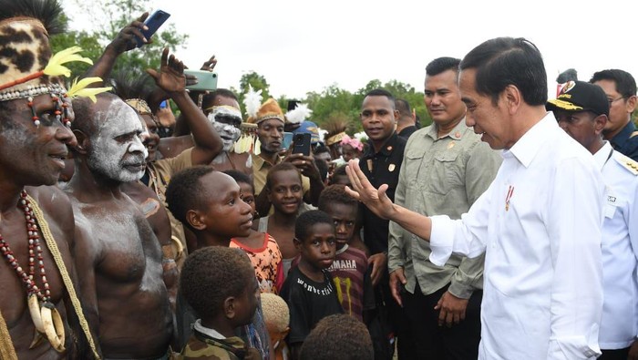 Presiden Jokowi kunker ke Asmat, Papua Selatan.