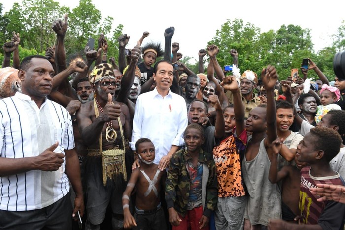 Presiden Jokowi kunker ke Asmat, Papua Selatan.