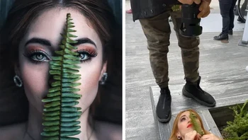 Bisa pakai daun di sekitar rumah. Foto: Instagram.com/omahi_
