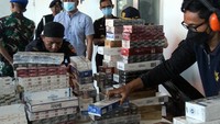 Sebanyak 1.176.744 batang rokok illegal tersebut merupakan hasil penindakan dari 744 operasi di lima kabupaten/kota di Aceh dengan kerugian negara mencapai Rp 1,2 miliar.   